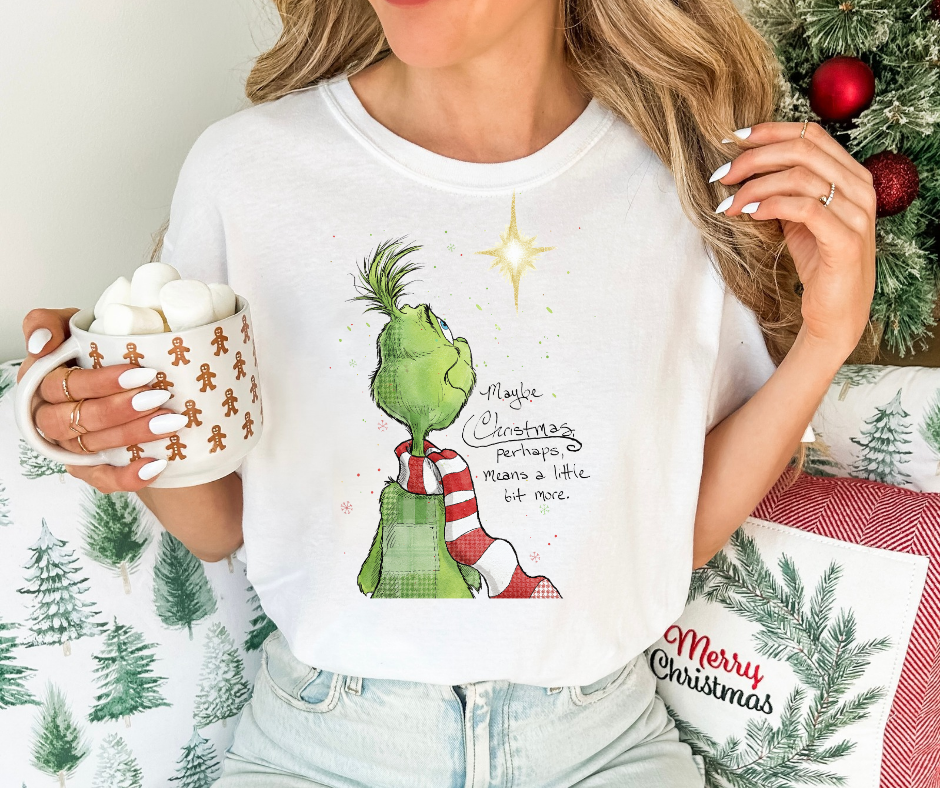 perhaps means a little more grinch tee