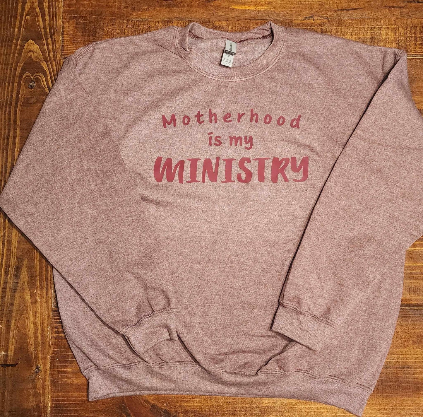 Motherhood Is My Ministry Sweatshirt, Mom, Ministry, Graphic Sweatshirt for Christian Woman