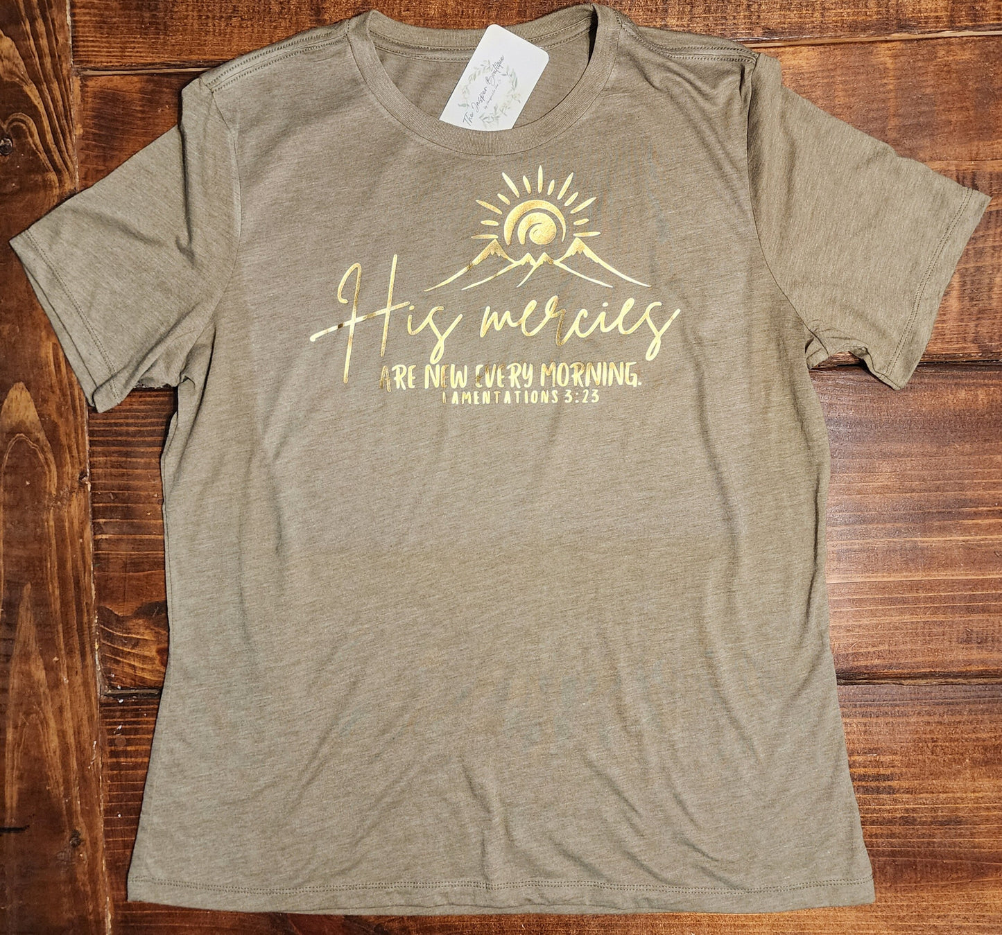 His Mercies Are New Every Morning, Scripture Shirt, Gift for Christian Woman, Bella canvas Tee