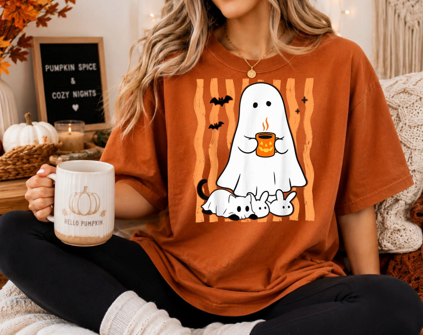 Ghost & Cat tee
