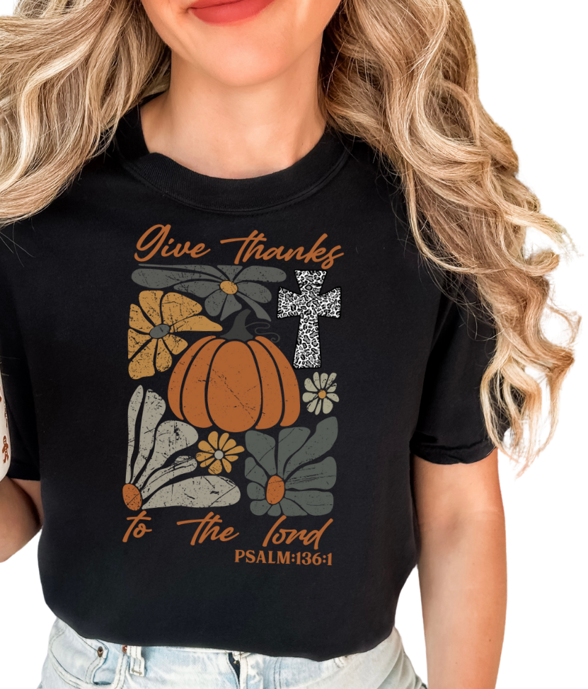 Give thanks pumpkin tee