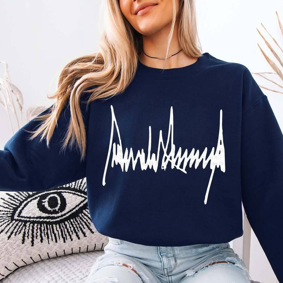donald trump signature sweatshirt.
