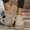 Fleece Lined Platform Slipper Boots