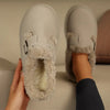 Fleece Lined Platform Slipper Boots