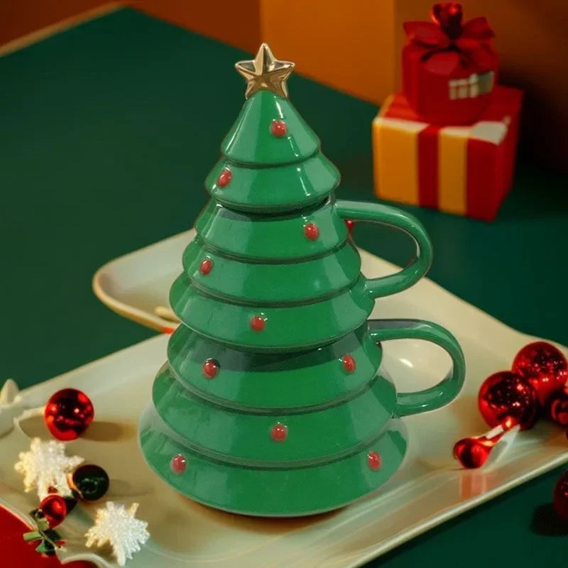 Ceramic Christmas Tree Mug