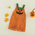 Pumpkin Print Toddler Overalls