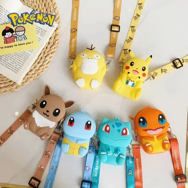 Pikachu Silicone Messenger Bag