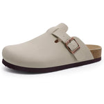 Suede Cork Mule Slippers