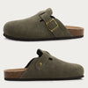Suede Cork Mule Slippers