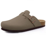 Suede Cork Mule Slippers