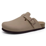 Suede Cork Mule Slippers