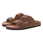 Suede Cork Mule Slippers