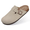 Suede Cork Mule Slippers