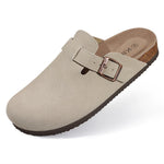 Suede Cork Mule Slippers