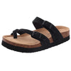 Suede Cork Mule Slippers