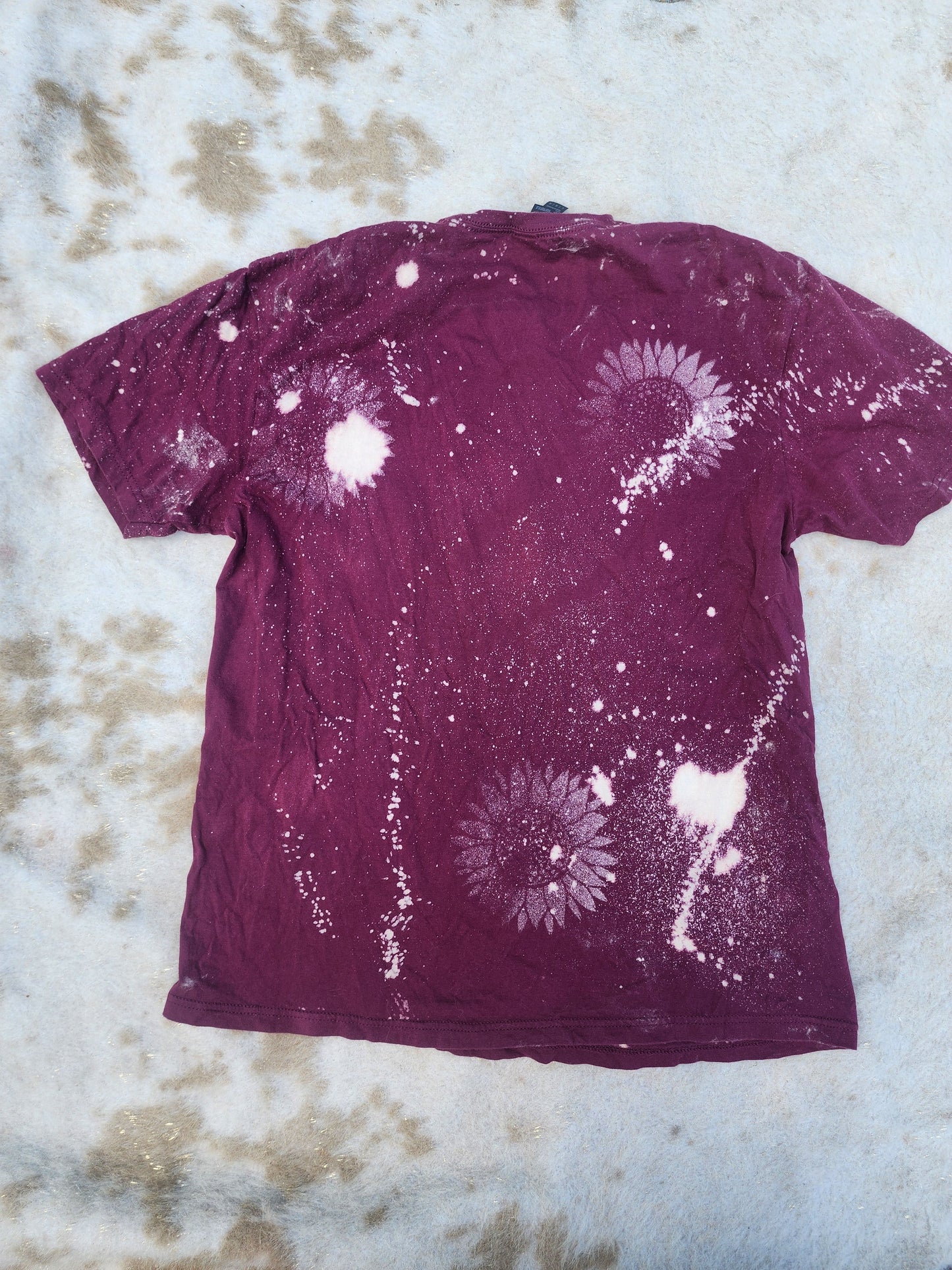 MAMA sunflower bleached butterfly tee