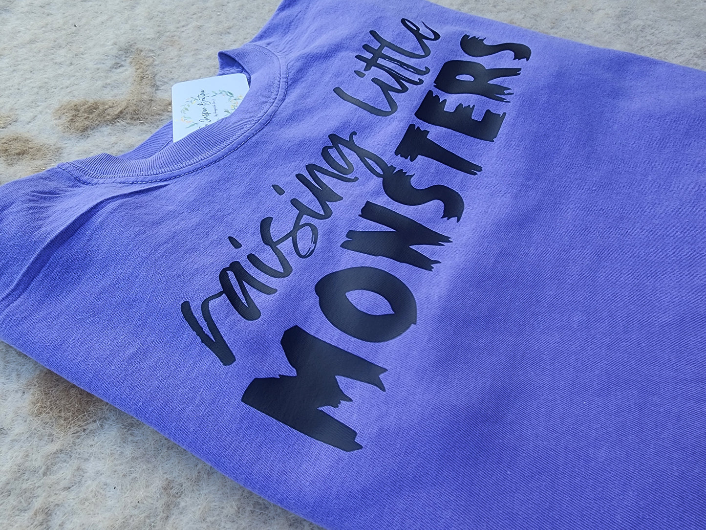 Raising little monsters comfort color tee