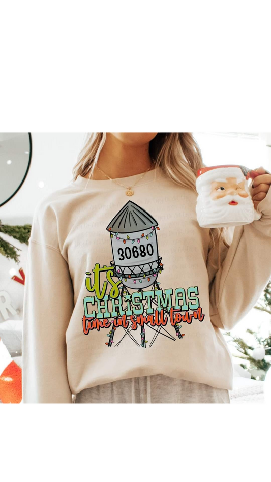 Small Town custom Chrsitmas Sweatshirt