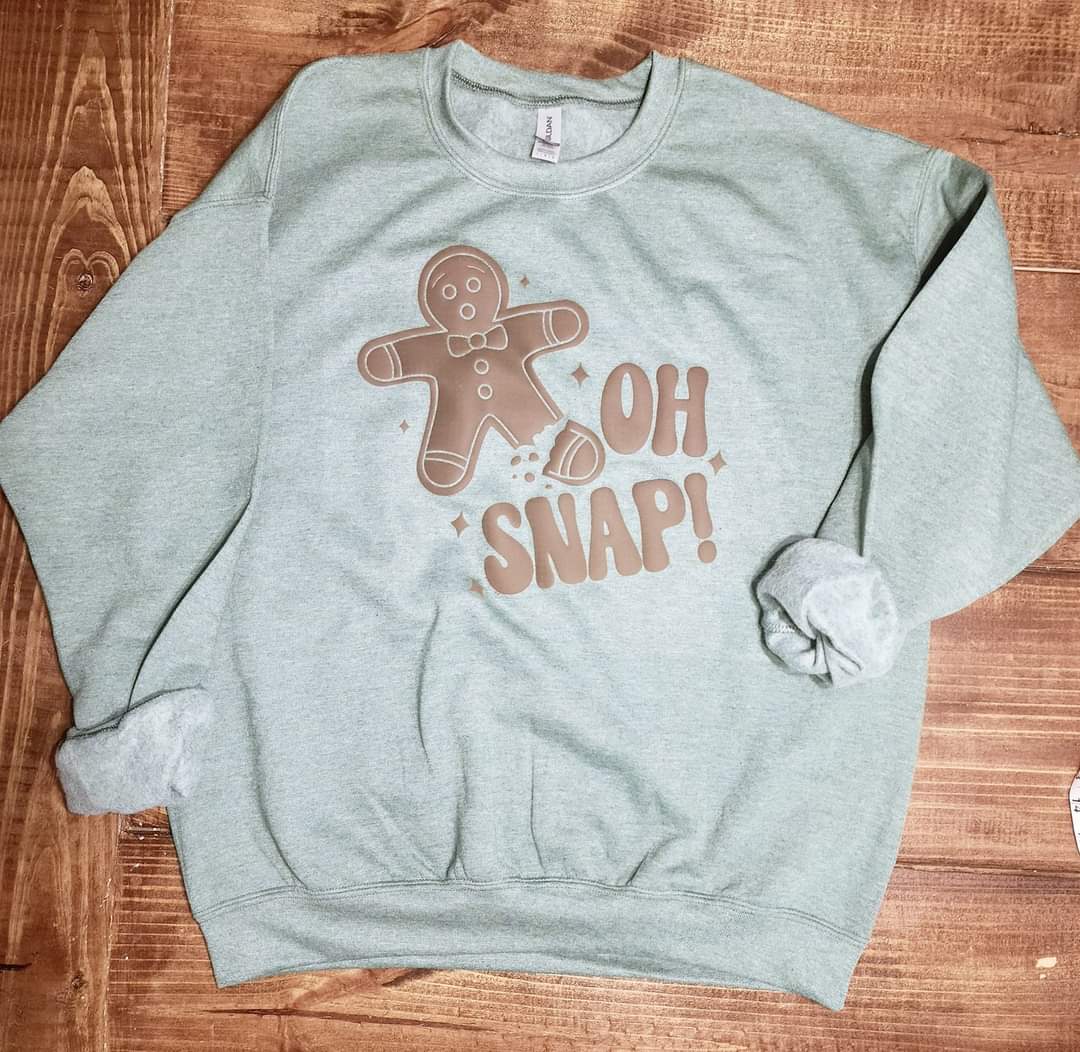 OH SNAP gingerbread sweatshirt