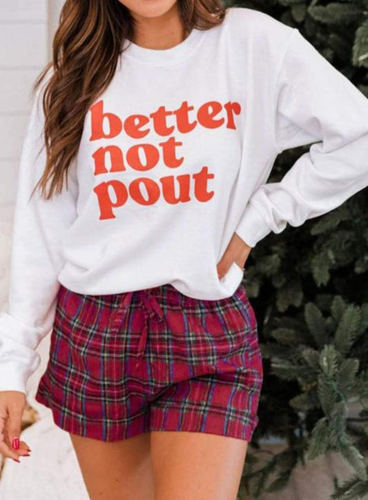 better not pout Christmas pajamas