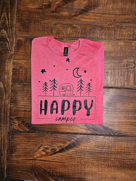 Happy Camper, Happy Camper Shirt, Camping Shirt, Glamping Shirt
