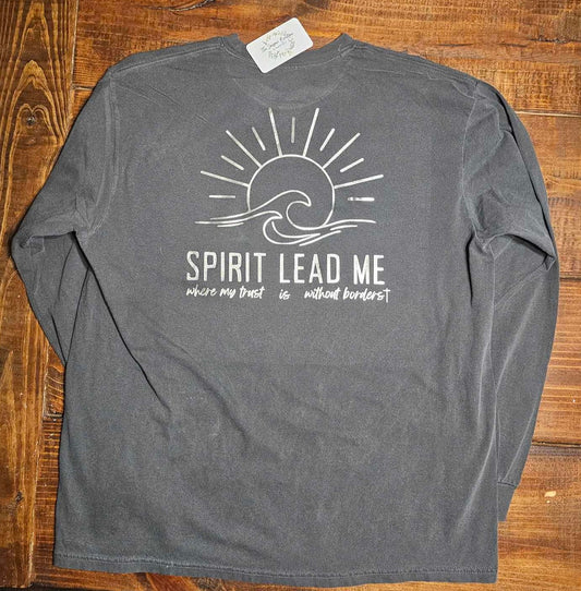 Spirit Lead Me Where My Trust Is Without Borders, Christian Song, Front and Back Comfort Colors, Gift for Her