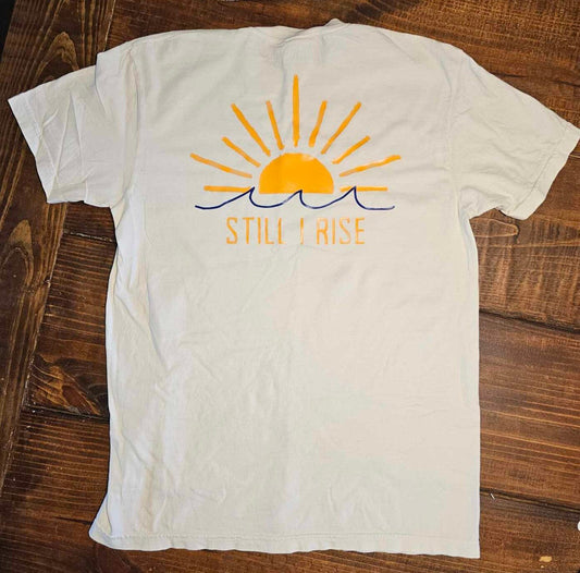 Still I Rise Shirt, Sun and Waves Tee, Front & Back Comfort Colors