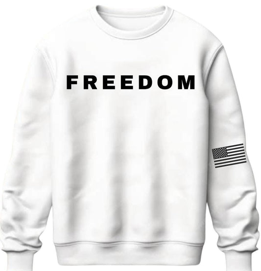 FREEDOM sweatshirt, charlie Kirk, USA flag