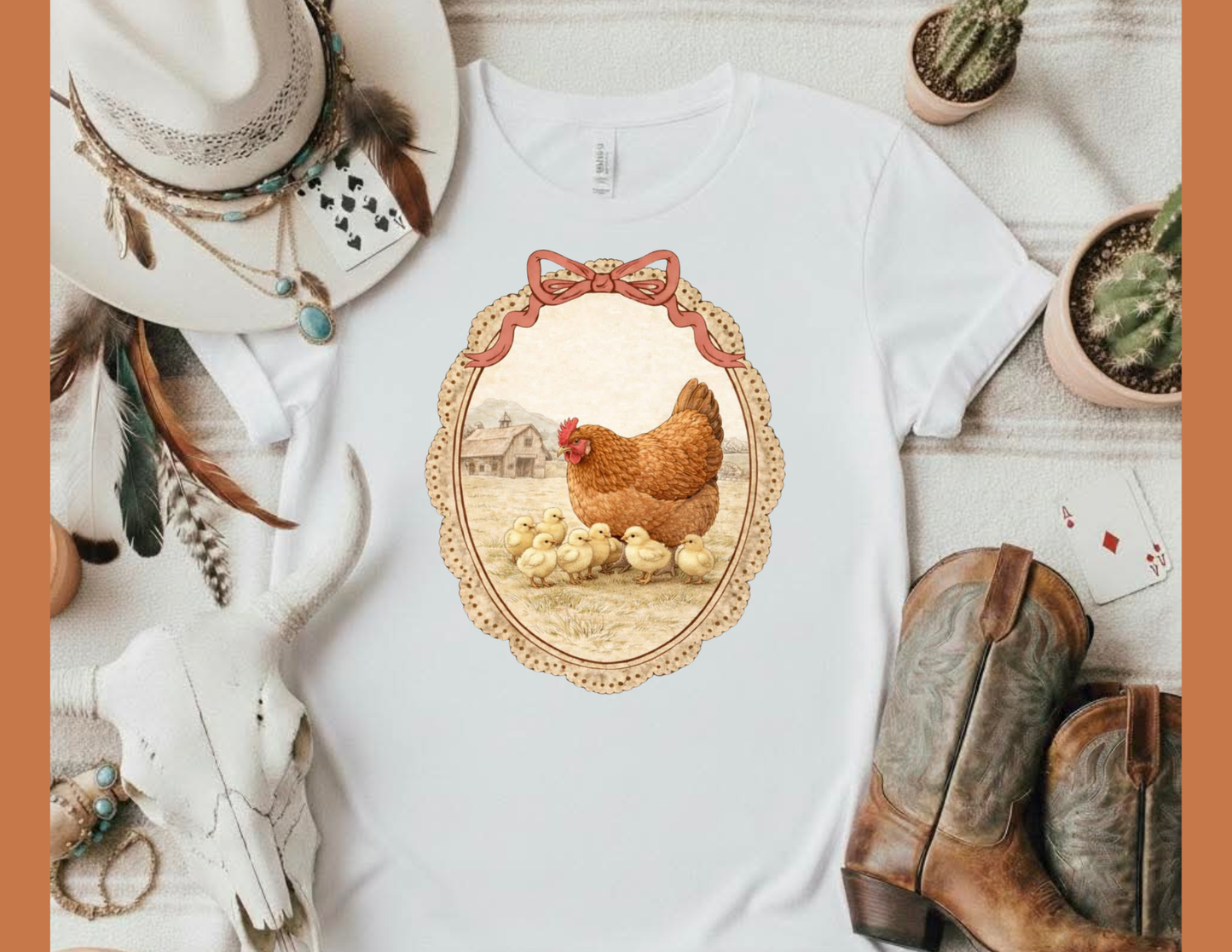 Vintage chicken tee